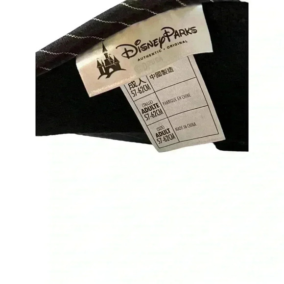 Walt Disney World Mickey Mouse Authentic Pinstripe Sun Visor Adult Size•Like New - Picture 4 of 11